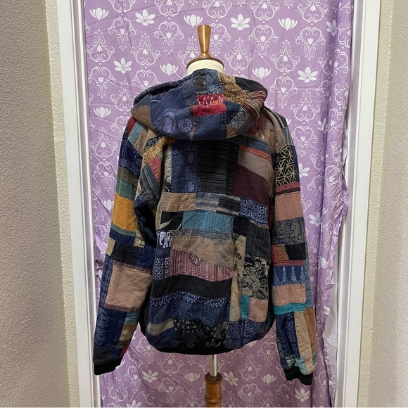 🌈 Lovely bohemian Vintage patchwork jacket - Picture 5 of 11